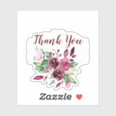 Bloemen Boeket Microwedding Dank u Stickers (Vel)