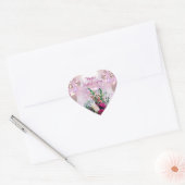 Bloemen Boeket - Moederdag Hart Sticker (Envelop)