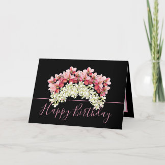 Bloemen Boeket Orchidee Kroonbloem Verjaardag Kaart
