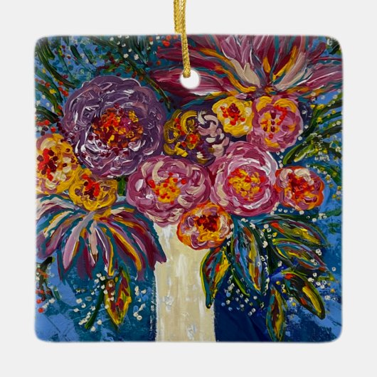 Bloemen Boeket Ornament (Voorkant)