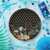 Bloemen boeket partij * kiezen achtergrond kleur papieren bordje (Feest)