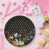 Bloemen boeket partij * kiezen achtergrond kleur papieren bordje (Feest)