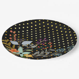 Bloemen boeket partij * kiezen achtergrond kleur papieren bordje