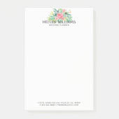 Bloemen Boeket Pastel Waterverven Post-it® Notes (Voorkant)