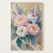 Bloemen Boeket pioenen lavendel Planner (Achterkant)