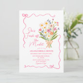 Bloemen boeket van de markt Vrijgezellenfeest Kaart (Staand voorkant)