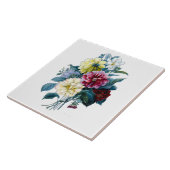 Bloemen Boeket van Mixed Dahlias Tegeltje (Zijkant)