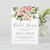 Bloemen Boeket Vrijgezellenfeest Kaart (Staand voorkant)