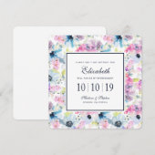 Bloemen Boeket WatercolorBruidsmeisje Kaart (Voorkant / Achterkant)