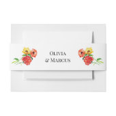 Bloemen Boeketten Rood en Geel Daisies Uitnodigingen Wikkel (Voorkant Voorbeeld)