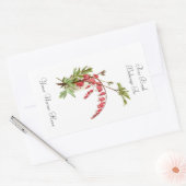 Bloemen Boekplaat Rechthoekige Sticker (Envelop)
