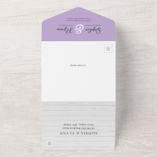 Bloemen Boerderij laarzen rustiek land schuur brui All In One Uitnodiging (Buitenkant)