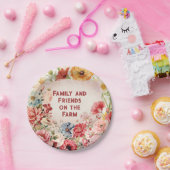Bloemen Boerderij Party Bord (Feest)