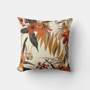 Bloemen Boho Batik Retro Patroon Kussen