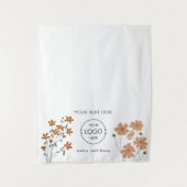 Bloemen Boho Bloemen Pop Up Winkel Tafel Runner Te Wandkleed (Voorkant)