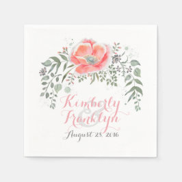 Bloemen  Boho bruiloft Servetten