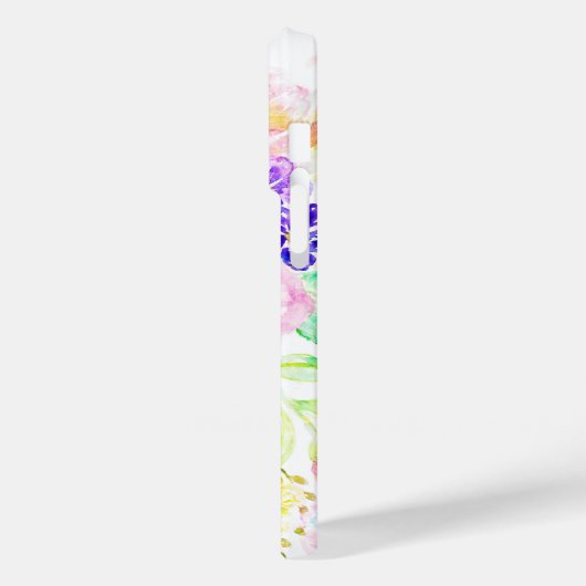 bloemen Boho Floral Waterverf Design Case-Mate iPhone Case (Achterkant / Links)