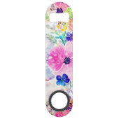  bloemen Boho Floral Waterverf Design Speed Flessenopener (Voorkant)