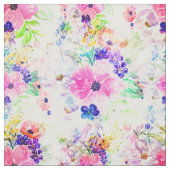 bloemen Boho Floral Waterverf Design Stof (Swatch)