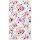 bloemen Boho Floral Waterverf Design Tafelkleed (Voorkant)