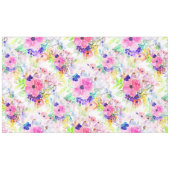 bloemen Boho Floral Waterverf Design Tafelkleed (Voorkant (Horizontaal))