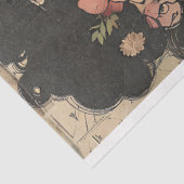 Bloemen Boho Lady Art Nouveau Decoupage Tissuepapier (Detail)