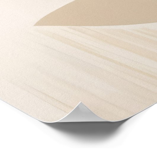 Bloemen Boho Mid Century Moderne Print (Hoek)