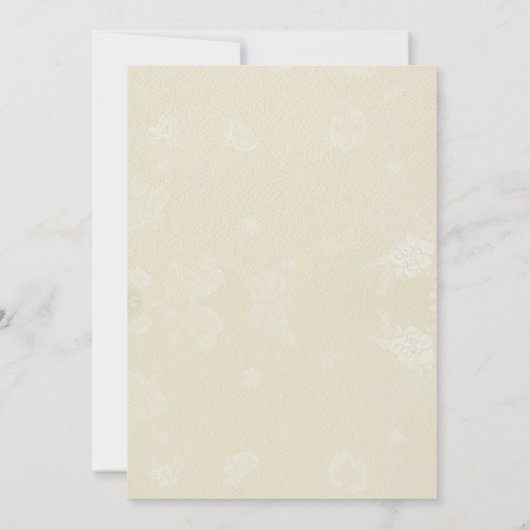 Bloemen Boho Paarse bruiloft uitnodiging (Achterkant)