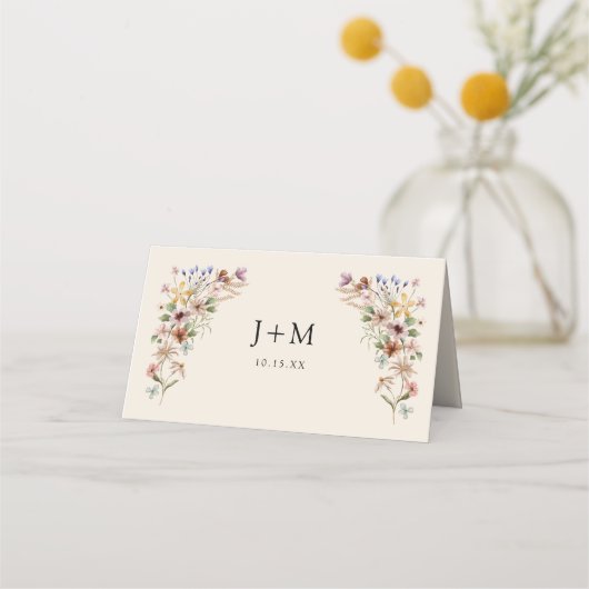  Bloemen Boho Plaatskaartje (Achterkant)