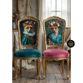 Bloemen Boho Queen Fox Decoupage Tissuepapier