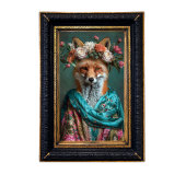 Bloemen Boho Queen Fox Decoupage Tissuepapier