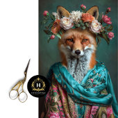  Bloemen Boho Queen Fox Decoupage Tissuepapier