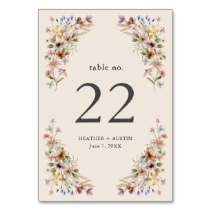  Bloemen Boho Tafelnummers
