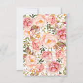 Bloemen Boho Teepee Chic Arrows Tribal Baby shower Bedankkaart (Achterkant)