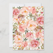 Bloemen Boho Teepee Chic Arrows Tribal Baby shower Kaart (Achterkant)