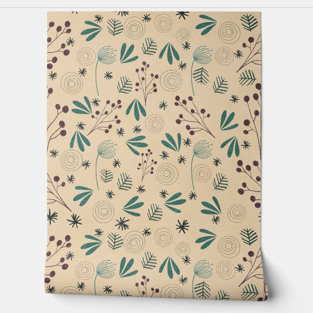 BLOEMEN BOHO VINTAGE BEHANG (Afrollen)