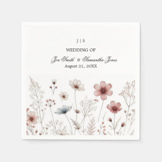 Bloemen boho zomer eenvoudig servet