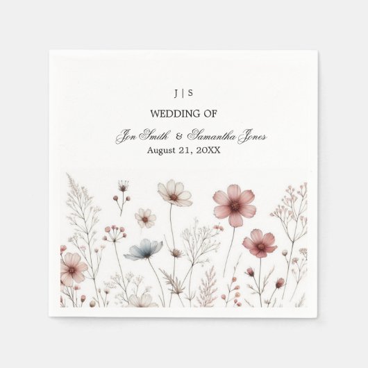 Bloemen boho zomer eenvoudig servet (Voorkant)