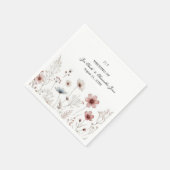 Bloemen boho zomer eenvoudig servet (Hoek)