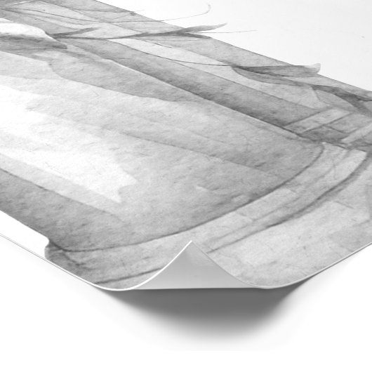 Bloemen boog 25e bruiloft Jubileum welkom Poster (Hoek)