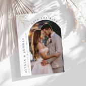 Bloemen Boog Foto Save the Date Uitnodiging