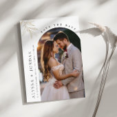 Bloemen Boog Foto Save the Date Uitnodiging