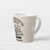 Bloemen "Booktroverts Unite" Latte Mok (Rechterhoek)