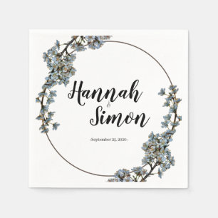 Bloemen  Bord Lavendel Bruiloft Servet