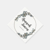 Bloemen  Bord Lavendel Bruiloft Servet (Hoek)