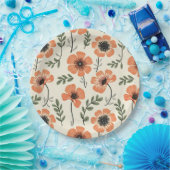 Bloemen Borden & schalen Papieren Bordje (Feest)