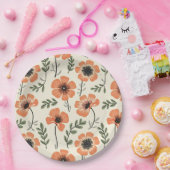 Bloemen Borden & schalen Papieren Bordje (Feest)