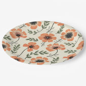 Bloemen Borden & schalen Papieren Bordje (Gekanteld)