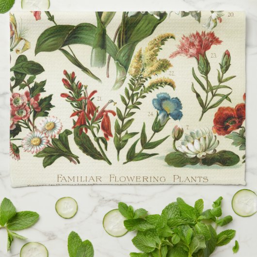 Bloemen Botanicals Theedoek (Gevouwen)