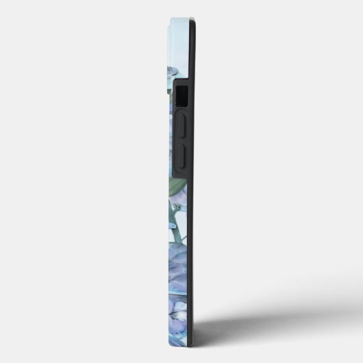 Bloemen Botanisch Blauw Delphinium Elegant Eenvoud Case-Mate iPhone Case (Achterkant / Links)